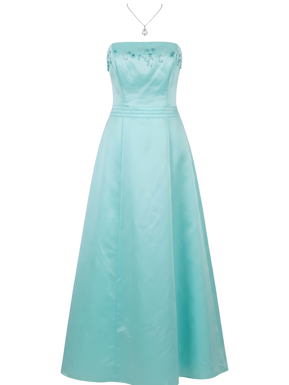 David's Bridal Light Blue Dress